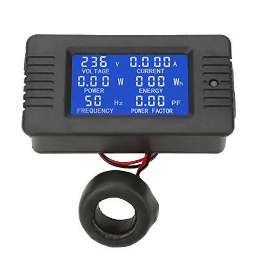 Enrilior PEACEFAIR PZEM-022,AC Digital Meter Power Energy Voltage Current Test with Closed Type CT 100A 1