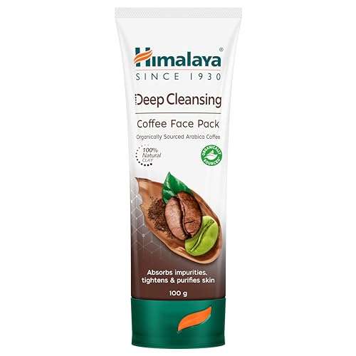 Himalaya Deep Cleasing Coffee Face Pack | Organically sourced Arabica Coffee | 100% Natural Clay | Gives radiant skin | Soap-free | 100g 1