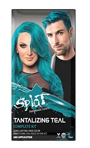 Splat | Tantalizing Teal | Original Complete Kit | Semi-Permanent Hair Dye | Vegan & Cruelty-Free 1