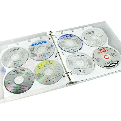 UniKeep High-Capacity Music CD Disc Storage Case, Holds 80 Compact Discs (Red Speaker) 5