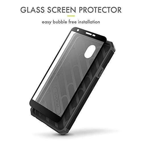 Evocel Explorer Series Pro Phone Case Compatible with Escape Plus, Tribute Royal, K30 (2019), Aristo 4 Plus, Arena 2, X320 with Glass Screen Protector and Belt Clip Holster, Black 2