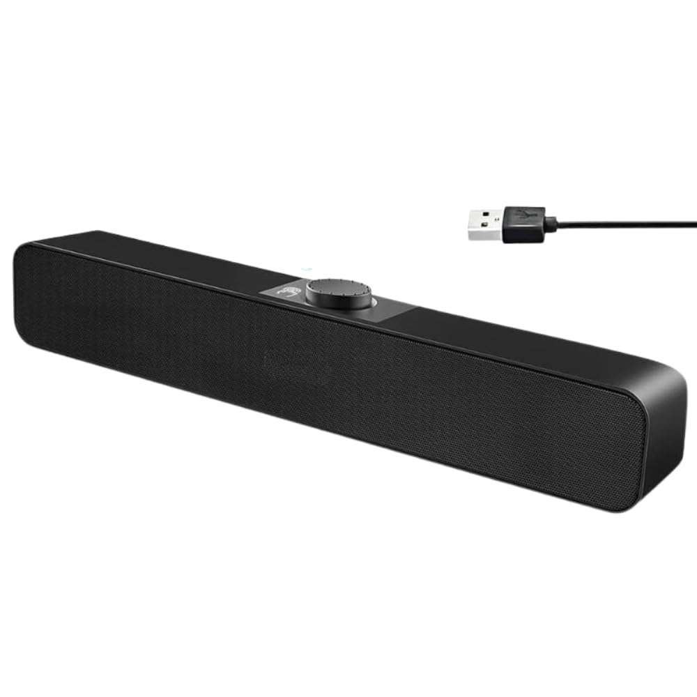 Drumstone 𝟏𝟓 𝐘𝐞𝐚𝐫𝐬 𝐖𝐚𝐫𝐫𝐚𝐧𝐭𝐲 Bluetooth PC Speakers Soundbar, USB-Powered Desktop Speaker for Monitor, Laptop, Tablet, PS5 | V5.3 Stereo Sound, Touch Control, AUX/Bluetooth Connectivity 1