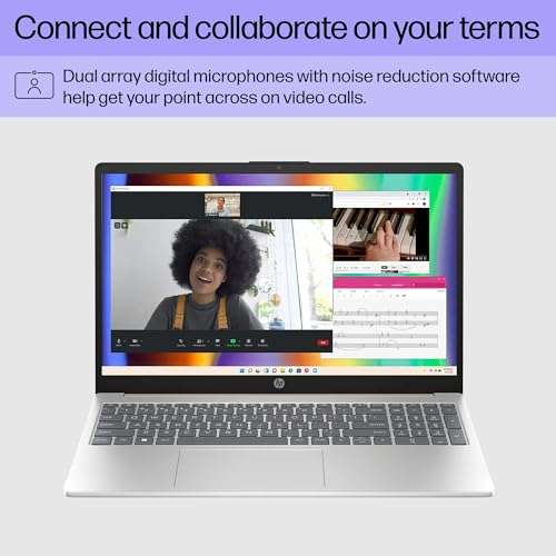 HP 15-inch Laptop 2023, AMD 4-Core Ryzen 5 7520U, 15.6" FHD Display, AMD Radeon Graphics, 8GB LPDDR5 256GB SSD, Wi-Fi 6, HDMI, Type-C, 1080p FHD Camera, Rose Gold, Win10 Home 5