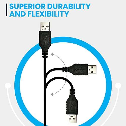 Excelshoots USB Cable - 3 FT Mini Data Transfer Cable for Canon EOS Rebel T7i/DSLR Cameras & Camcorders 6