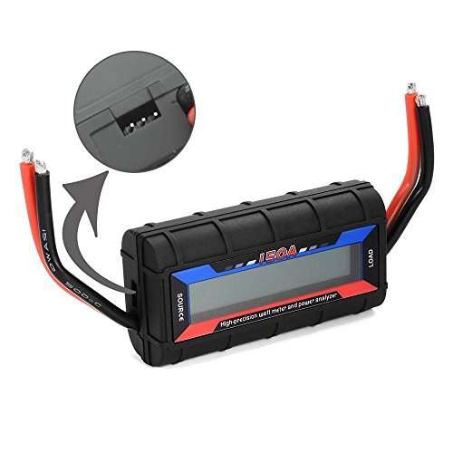 Rcharlance 150A RC Watt Meter Power Analyzer High Precision FT08 Battery Voltage Amp Meter with Backlight LCD Balancer 60V Model Tester 4