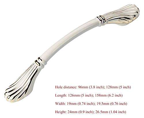 AWCPP Door Handle, Zinc Alloy Exquisite Cabinet Door Handle Pull Durable Cabinet Door Knob Window Sliding Door Handle Latch,96Mm 3