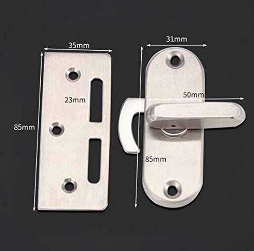 Sliding Door Lock 90 Degree Moving Door Right Angle Buckle Privacy Lock, Sliding barn Door Lock and Latch Bolt Lock cam Lock 5