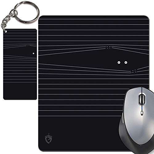 Color Empire Premium Printed Keychain & Mouse Pad for PC Computer and Laptop Combo| Excuse Me | Non Slip Anti Skid & Waterproof Mousepad | Gaming Mousepad