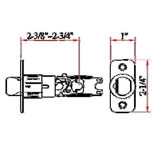 Design House 783175 6-Way Universal Replacement Passage Latch, Polished Brass 2