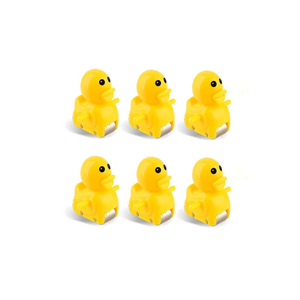 NEXTAKE Extra Ducks for Duck Slide Toy Set, Accessory for Automatic Stair-Climbing Ducklings Cartoon Race Track Set Slide Toy Escalator Toy, Fit The 1.5cm/ 0.59inch Track (Extra Ducks-6 PCS) 1