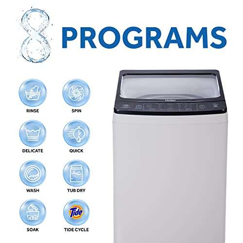 Haier HWM65-826NZP 6.5Kg Top Load Fully-Automatic Washing Machine, Moonlight Grey 4