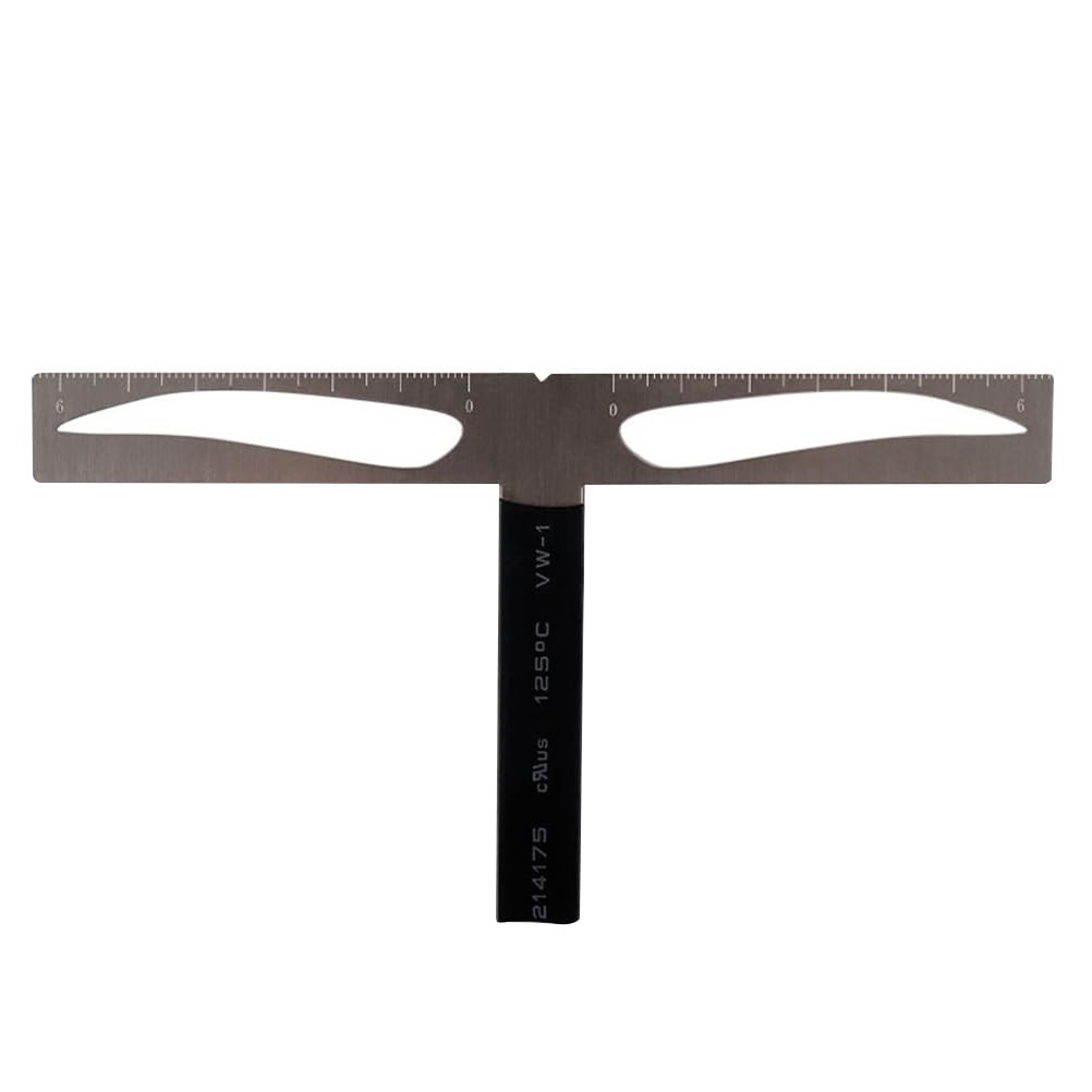 POPETPOP Reusable Eyebrow Ruler Stencil Kit Three-point Positioning Tool for Symmetrical Brow Measurement Drawing Beginners and Makeup Artists Portable Brow Shaper 1