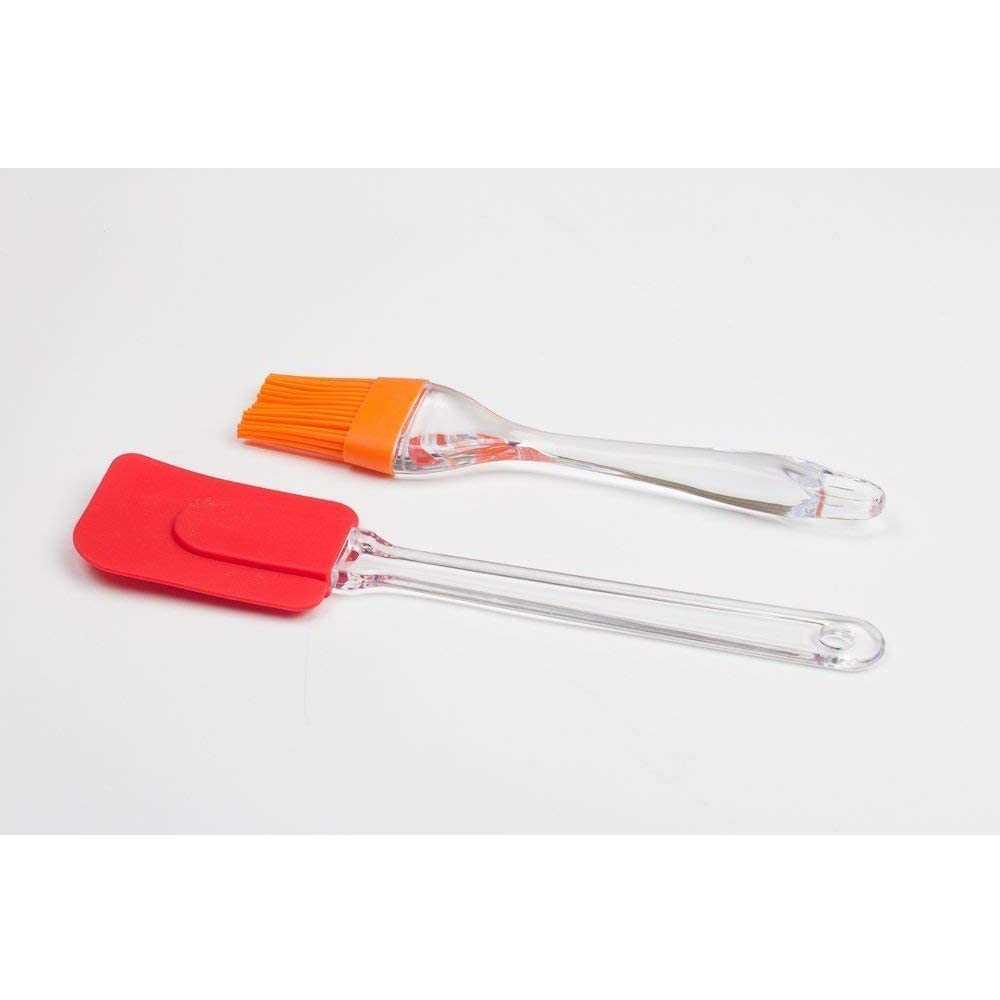 Hetarmi Kitchen Combo of Steel Blade Pizza Cutter with Silicone Spatula and Oil Brush Set (Pizza + Spechula +Oil Brush+Cheez Grater)-Multicolor.. 4