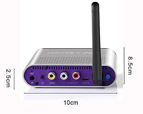Wireless av Transmitter and Receiver measy AV530 TV Transmitter and Receiver up to 300m/1000ft to Camera,Monitor,TV - Silver, RCA Extender 3