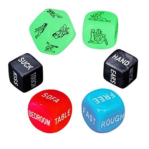 Funny Romantic Sport Dice Couple Dice Party Dice, Gift for Valentine's Day，Hen Party, Honeymoon, bacherette Party,Bridal Shower, Groom Roast, Wedding, Anniversary, Marriage 1