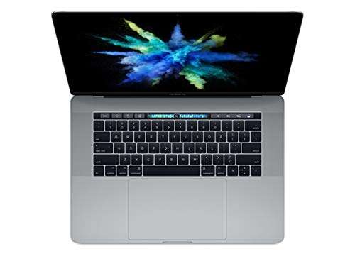 Apple MacBook Pro with Touch Bar (Mid 2017), 15.4in, Intel Core i7-7820HQ Quad-Core 2.9GHz, 512GB, 16GB DDR3, 802.11ac, Bluetooth, macOS 10.12.5 Sierra, Space Gray (Renewed) 2