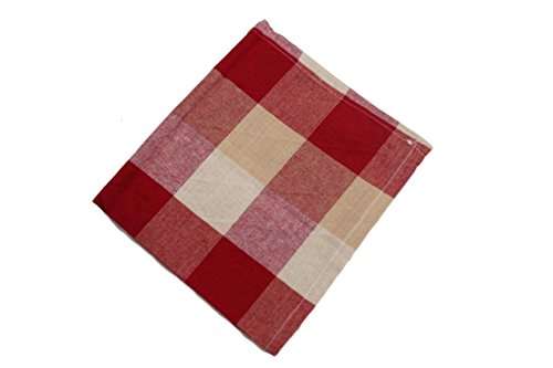 Snuggle Checks & Stripe Print Styled 4 Cotton Kitchen Towels 2