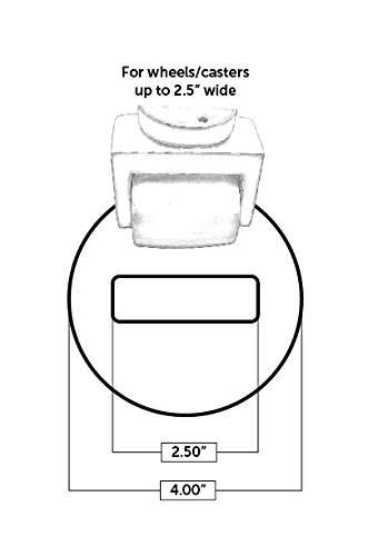 4" Clear Piano Caster Cups MADE IN USA for Grand Piano and Baby Grand Piano by Musicmaide 3 Pack tranparent virtually invisible 4
