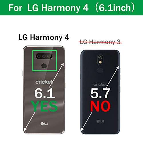 Dzxouui Compatible with LG Harmony 4 Case,LG Premier Pro Plus Case,LG K40S Case,LG K41 Case,LG K400 Case,Phone Cover Shockproof Soft TPU Cases for Harmony 4(DL-DarkBlue) 2