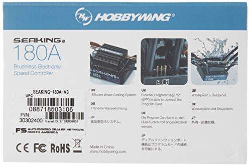HobbyWing 30302181011 Seaking 180A V3 Brushless ESC 4