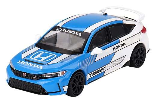 True Scale Miniatures Model Car Compatible with Honda Civic Type R #3 2023 Pace Car Blue 1/64 Diecast Model Car Mini GT MGT00753 5