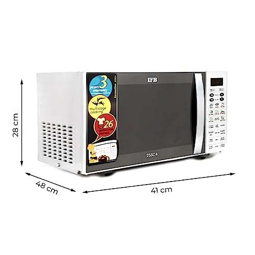 IFB 25 L Convection Microwave Oven (25SC4, Metallic Silver, With Starter Kit) 2