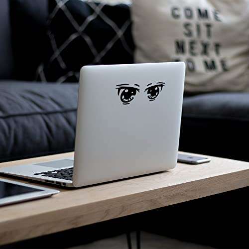 CloudCave Anime Stickers - Vinyl Transfer Anime Eye Decals for Oculus Quest 2 Headset, Playstation VR 2, or Other VR Headsets w/White Background - Removable Decal for Laptop, Car, Wall & more 6