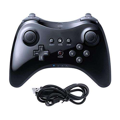 CuleedTec Black Classic Wireless Pro Controller Game Controller Gamepad Joypad Remote for Wii U 1