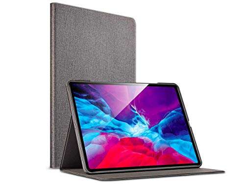 Xtore Atlas iPad Pro 11 inch 2020/2018 Folio Case | Auto Wake/Sleep | Laser Cut Slots (Charcoal Grey)