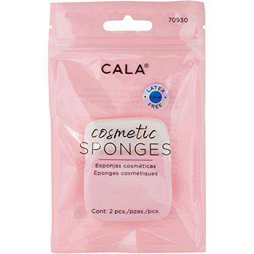 Cala Makeup Beauty Blender, Makeup Blender Sponges for Full Coverage Powder, Cream, Liquid Foundation Cosmetics, Sponge Puff for Powder, Concealer and Foundation Applicator 2 Pieces