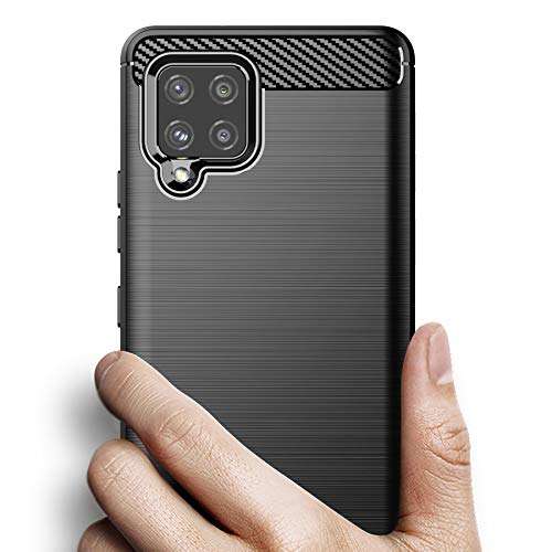 Osophter for Galaxy A42 5G Case Samsung M42 5G Case Shock-Absorption Flexible TPU Rubber Protective Cell Phone Cover for Samsung Galaxy A42 5G(Black) 3