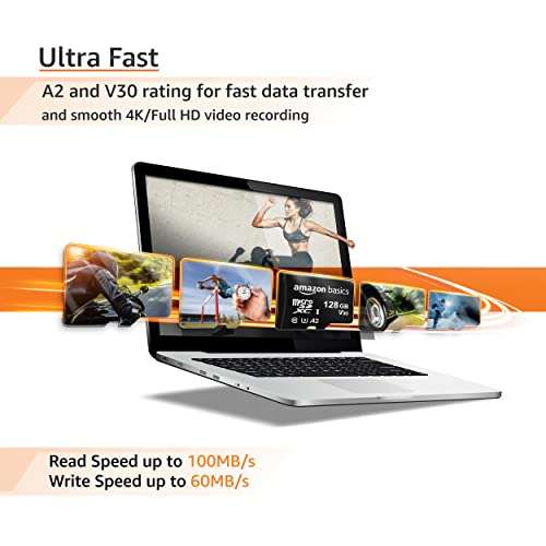 Amazon Basics 128GB microSDXC Memory Card with Full Size Adapter && 5W Bluetooth 5.0 Speaker, Upto 36 Hrs Playtime, True Wireless Technology, Built in Mic, Multiple Connectivity Modes (Black) 4