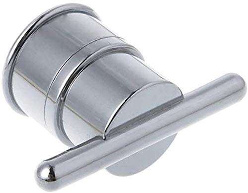 Dpprdl Door Handles Electroplated Plastic Single Hole Shower Door Knob Handles for Interior Furniture Shower， 2 Pieces (Color : S (Color : Silver) 5