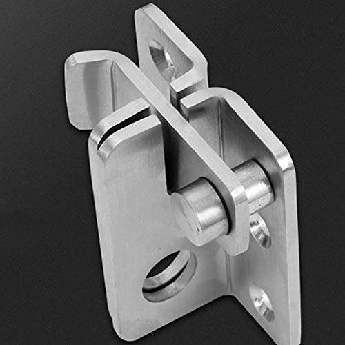 LOadSEcr's Home Improvement Tools, Thickened Padlock Door Hasp Latch Stainless Steel Safety Security Guard Bolt Multi Hand Tools - M Left Buckle 5
