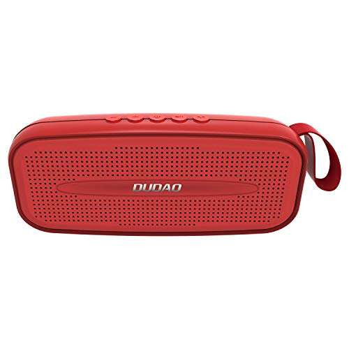 Dudao Portable Dolby Bass Dual Wireless Bluetooth 5.0 Speaker (Red) 1