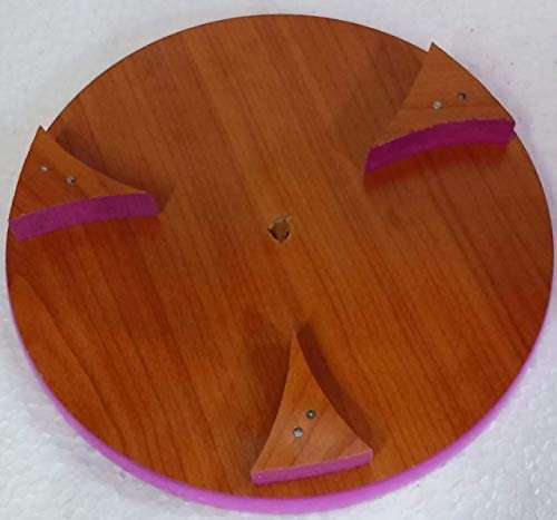 Mamta Creations Roti Roller/Chakla Belan/Rolling Pin Board/Roti Maker/Phulka Maker/Chakla with small steel knife Kitchen knives |Wooden Belan, 9 in |Pack of 2 ( White Chakla belan+ Knife) 4