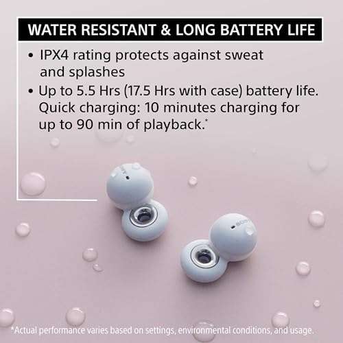 Sony LinkBuds Truly Wireless Earbud Headphones with an Open-Ring Design for Ambient Sounds and Alexa Built-in, Bluetooth Ear Buds Compatible with iPhone and Android, White 4