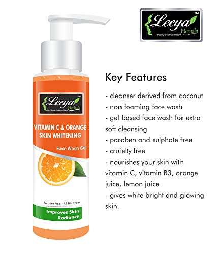 LEEYA HERBALS WHITENING SKIN CARE ROUTINE REGIME CTM KIT FOR OILY SKIN WITH VITAMIN C SKIN WHITENING FACE WASH 100 Gm + ALCOHOL FREE SKIN TONER FOR OILY SKIN 100 GM + ALOEVERA GEL FOR FACE 100 Gm 2
