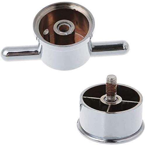 Dpprdl Door Handles Electroplated Plastic Single Hole Shower Door Knob Handles for Interior Furniture Shower， 2 Pieces (Color : S (Color : Silver) 4