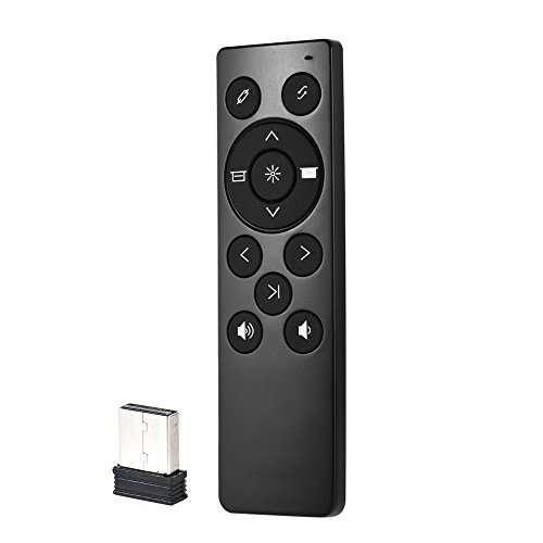 Miritz 2.4GHz Wireless Presenter, USB Control PowerPoint PPT, Remote Control Clicker for Multi Media Devices, Projector, PC, Television,Tablet ect 1