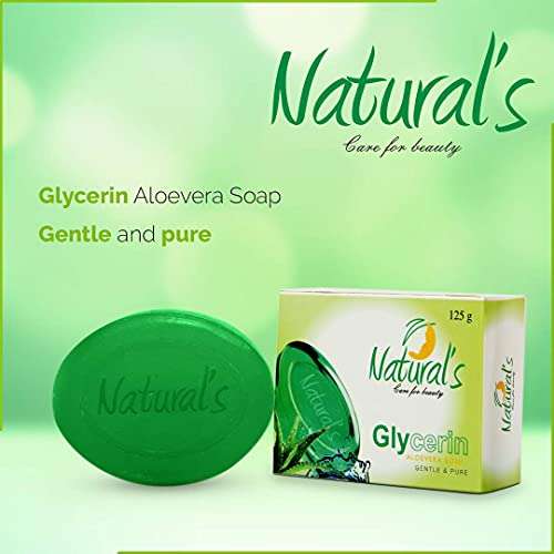 Natural's Care For Beauty Ayurvedic Glycerin Alovera Soap- 125 gm (Pack of 4) 4