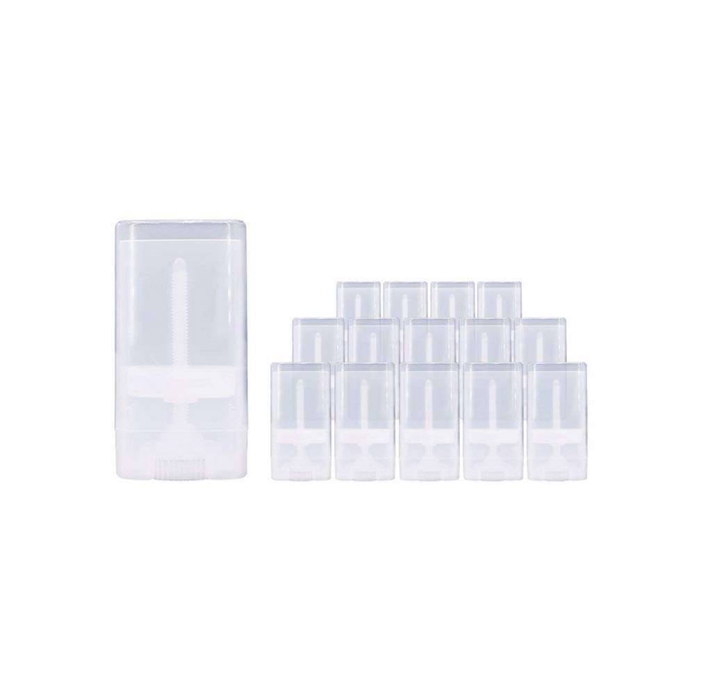 10PCS 15ml 0.5oz Clear Empty Plastic Oval DIY Lipstick Lip Balm Lip Gloss Tubes Deodorant Crayon Chapstick Tube Bottle Containers Oval Holder Case Pipe 1