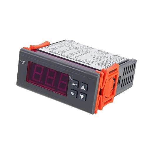 ZXY-NAN DC12V/DC24V/AC220 Digital Thermostat Temperature Controller High Temperature Alarm K Input -30~999 (Size : AC220V) Modules Accessories 6
