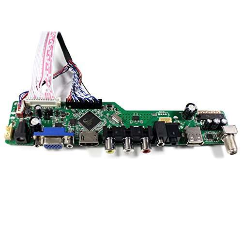 VSDISPLAY HD-MI VGA CVBS USB Audio LCD Controller Board Work for 14" 15.6' 17.3" 1600x900 B173RW01 N173FGE-L21 LP156WD1 LP140WD2 B140RW02 LTN156KT02 B156RW01 LP173WD1 40 Pin LVDS LCD Monitor 4