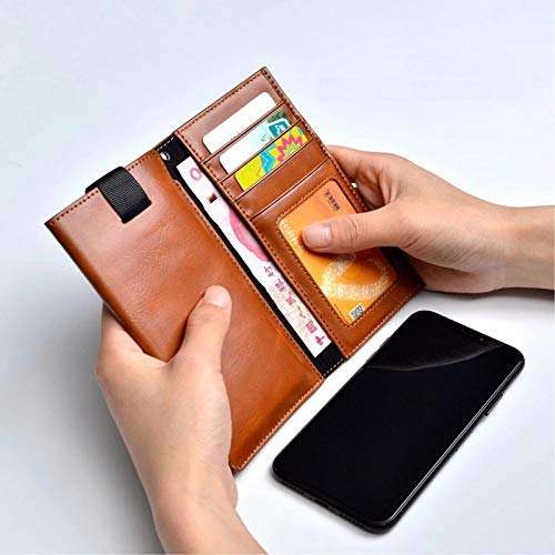 WHITBULL Rich Leather Mobile Pullup Pouch with Wallets Case Cover for Redmi Note 11 Pro Plus 5G / Note 11 Pro+ 5G / Redmi K50 / K50 Pro/Redmi K40S - Brown 3