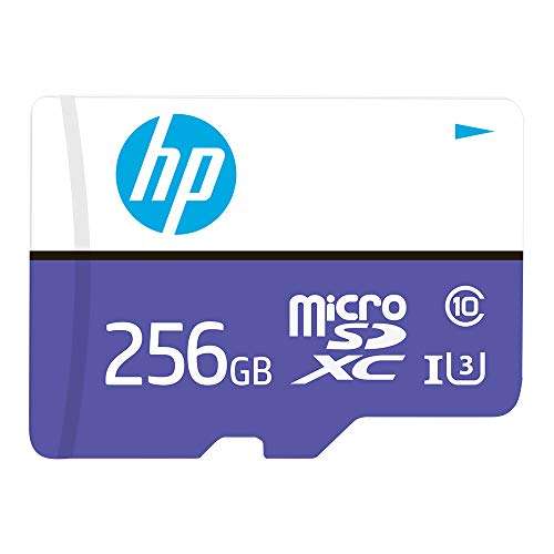 HP Micro SD Card 256GB with Adapter U3 (Purple) (Write Speed 60MB/s & Read Speed 100 MB/s Records 4K UHD and Fill HD Video) 1