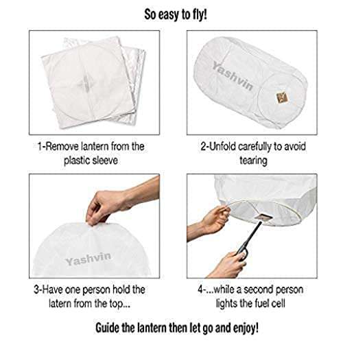 Kite Paper Flying Sky Hot Air Balloon Multicolour Wishing Sky Lanterns Kite/Flying Night Sky Candle for Diwali/Christmas/Marriage/Birthday/All Festival Pack of 3 AMS36 4