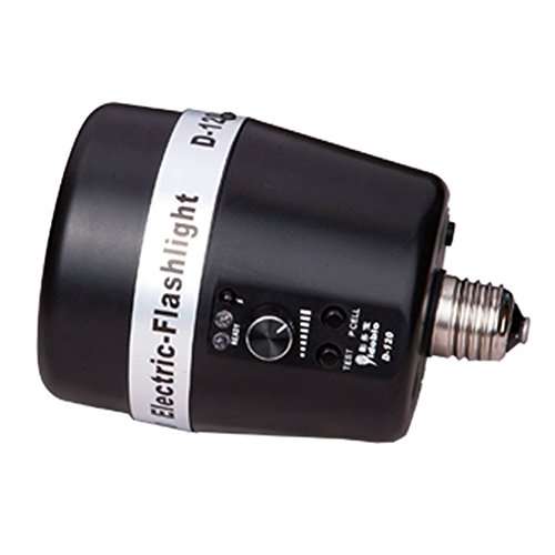 Dison D-120 Photo Studio Strobe Flash Light, E27 Master AC Slave Lighting Bulb Kit, 120WS 32GN 5500K, With E27 Bulb Holder Socket 6