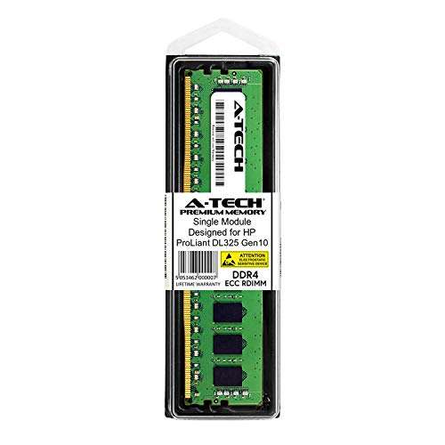 A-Tech 16GB Module for HP ProLiant DL325 Gen10 G10 - DDR4 PC4-21300 2666Mhz ECC Registered RDIMM 1Rx4 - Server Specific Memory Ram (AT322599SRV-X1R6) 2