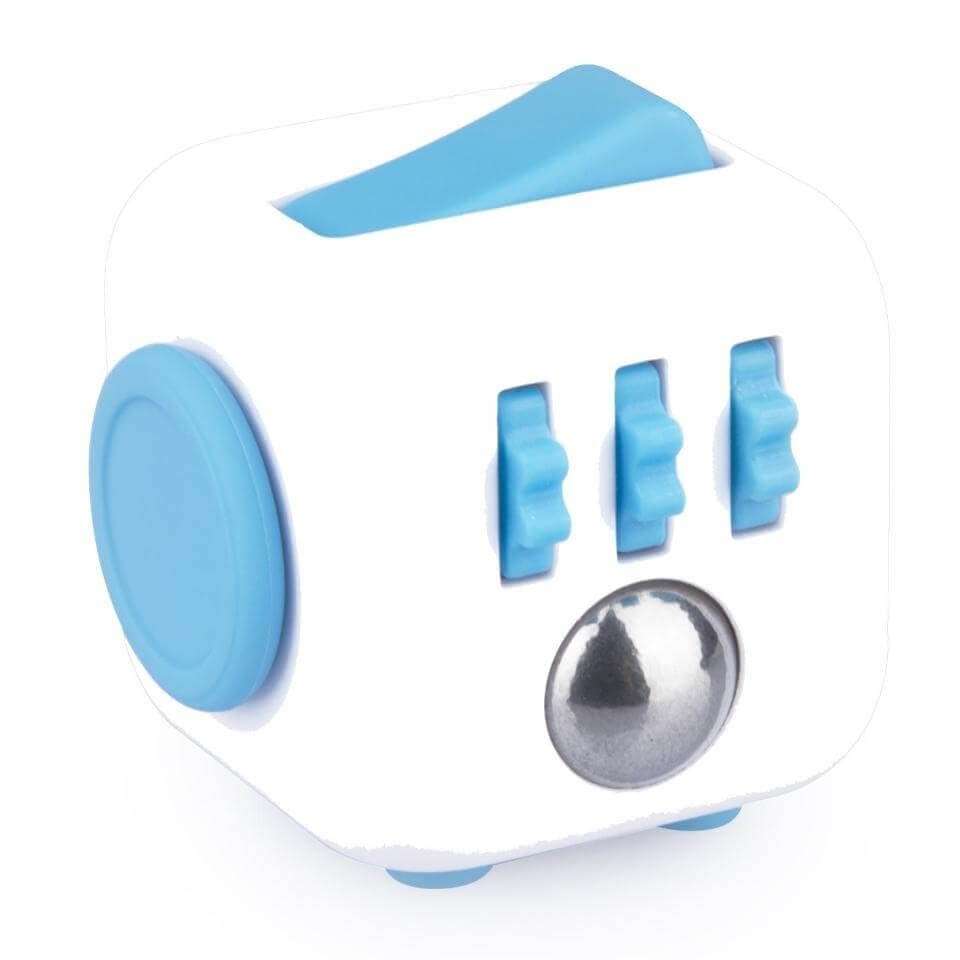 Antsy Labs The Original Fidget Cube, Stress Relief Desk Toy with 6 Sides, Gadget for Focus, Anxiety Relief, Sensory Processing Challenges, Fun Gift for Kids, Teens, and Adults, Pocket-Sized, Aqua